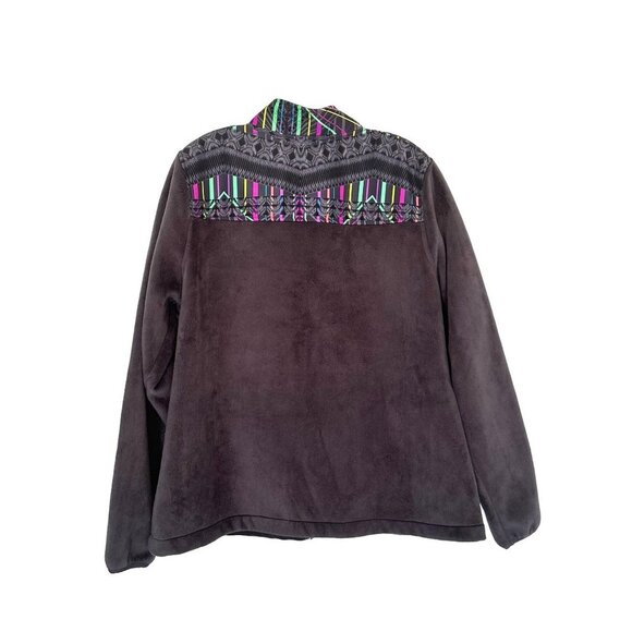 Fila Sport Women's Long Sleeve Fake Fur Back Polyester Jacket Size XL Grey - Picture 6 of 10